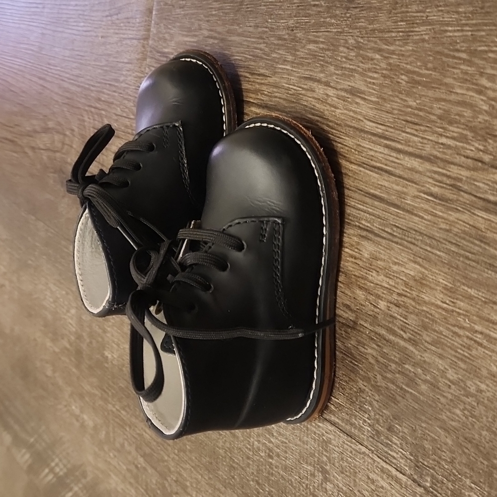 Baby Black Walking Shoes